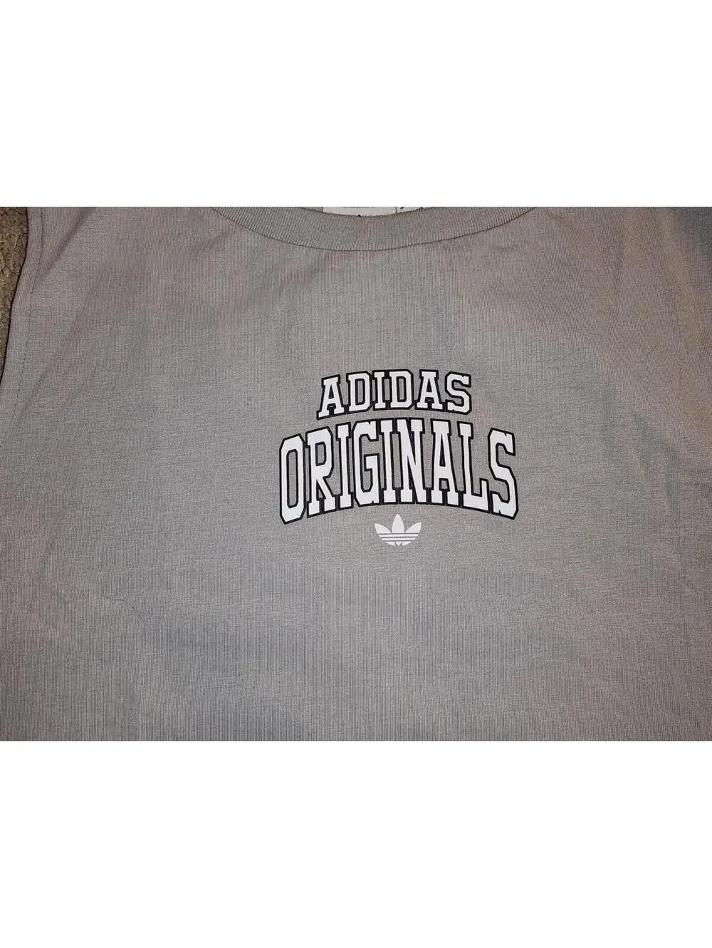 Adidas Originals crop top Varsity Tank Size 18 (053)